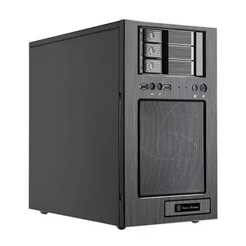 SST-CS330B Case Storage Micro-ATX Tower Computer Case, support 7x 3.5" or 2.5" Hot-Swap HDD Bays + 1x 3,5" or 2,5", black internal and black outside
