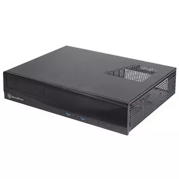 SST-ML03B Milo Slim HTPC Micro ATX Silent Computer Case, black (967427)