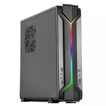 SST-RVZ03B-ARGB Raven Mini-ITX Gaming Computer Case, ARGB, black