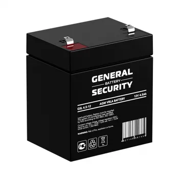 Аккумуляторная батарея для ИБП General Security GSL 4.5-12, 12V, 4.5Ah (GSL4.5-12)