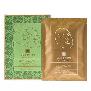 SPA CEYLON Биоцеллюлозная маска с морингой для лица "СЧАСТЛИВАЯ КОЖА" 60.0