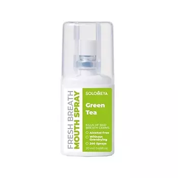 SOLOMEYA Освежающий спрей для полости рта "Зеленый чай" Fresh Breath Mouth Spray