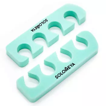 SOLOMEYA Разделители для педикюра "Свежая мята"/Pedicure Toe Separators "MINT"