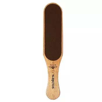 SOLOMEYA Широкая профессиональная деревянная педикюрная пилка (черная)/Professional Wooden Wide Foot File (black) #100/220