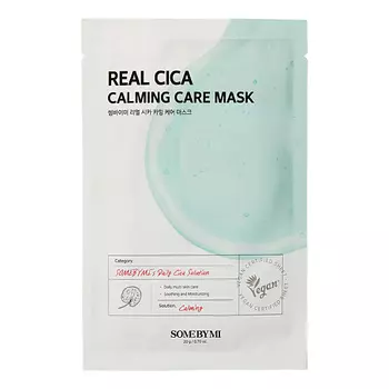 SOME BY MI Маска для лица REAL с экстрактом центеллы азиатской (успокаивающая) 20.0