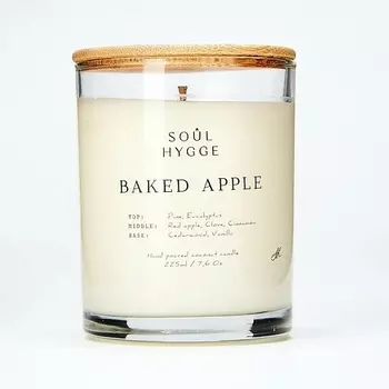 SOUL HYGGE Ароматическая свеча BAKED APPLE c хлопковым фитилем 225.0