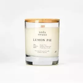 SOUL HYGGE Ароматическая свеча LEMON PIE с деревянным фитилем 225.0