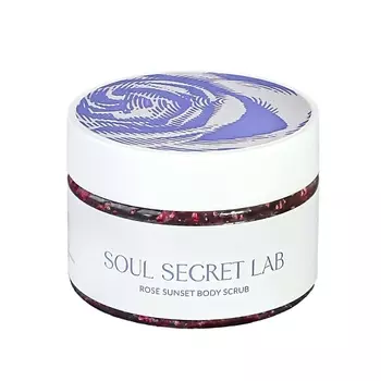 SOUL SECRET Скраб для тела ROSE SUNSET с Витамином Е для лифтинга кожи