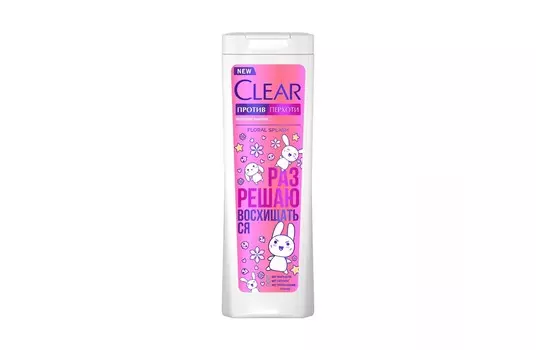 Шампунь CLEAR питающ женский против перхоти Floral Splash, 380 мл