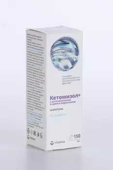 Шампунь Витатека Кетомизол+цинк п/перхоти, 150 мл