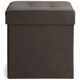 пуф каркасный квадратный nrava home тироль 400х400х420 тем.коричневый