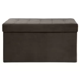 пуф каркасный прямоугольный nrava home тироль 780х390х420 тем.коричневый