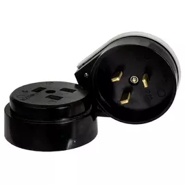 разъем для плиты 32а 250в 2p+pe оу карболитовый черный sbe-is2-250-c smartbuy