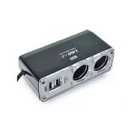 Разветвитель прикуривателя 12/24 (на 2 выхода+2USB) CS219U