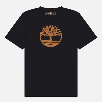 Мужская футболка Timberland Kennebec River Pigment Tree Logo, цвет чёрный, размер XXL