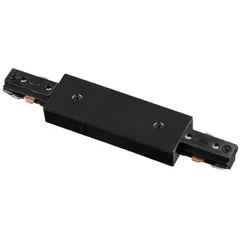 Соединитель с токопроводом для однофазного трехжильного шинопровода IP20 220V NT18 черный Novotech 135005