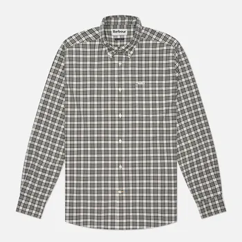 Мужская рубашка Barbour Lomond Tailored, цвет зелёный, размер XL