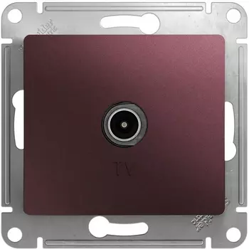 ТВ-розетка оконечная (баклажановый) Systeme Electric Glossa GSL001193