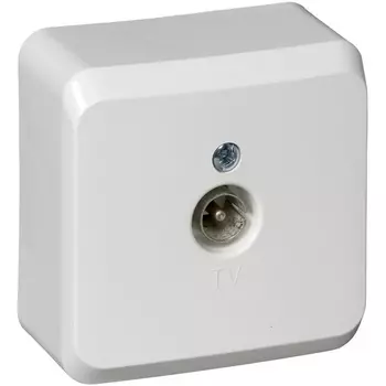 ТВ-розетка оконечная (белый) Systeme Electric Etude TVA-002b