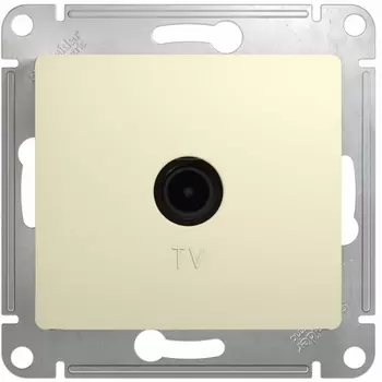 ТВ-розетка оконечная (бежевый) Systeme Electric Glossa GSL000291