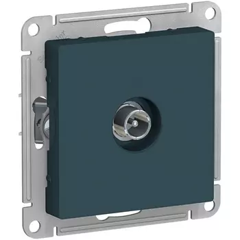 ТВ-розетка оконечная (изумрудный) Systeme Electric AtlasDesign ATN000891