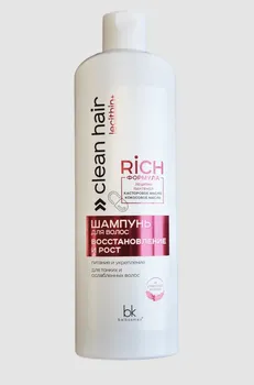 Шампунь для волос восстановление и рост 500г CLEAN HAIR LECITHIN+