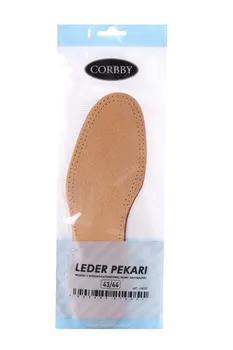 Стельки Corbby Leder Pekari латекс овечья кожа растительного дубления с актив углем р 43-44