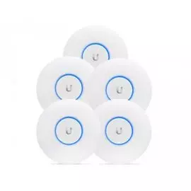 Точка доступа Ubiquiti UniFi AC Pro 5-pack Wi Fi 802.11ac,1300 Mbps, dual-band, 3x3 MIMO, 2 Gigabit Ethernet, 802.3af, indoor, комплект из 5 точек, бе