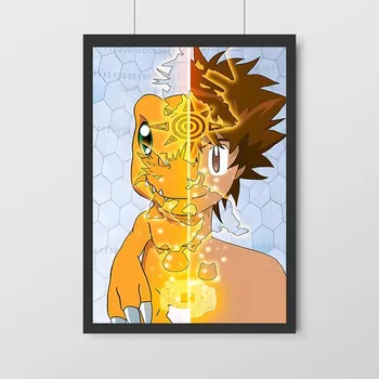 Аниме Digimon холст плакат персонаж мультфильма современный дом настенная живопись печать фотографии Спальня Декор в гостиную росписи подарок 21cm30cm NoFrame