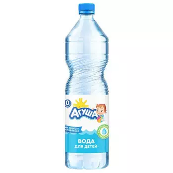 Вода детская Агуша 1,5л негазированная питьевая