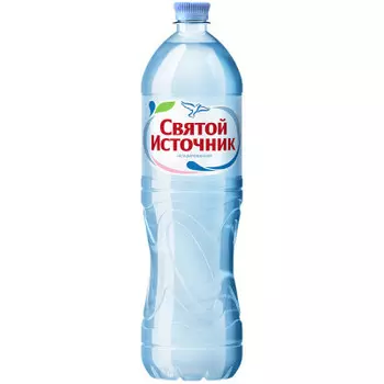 Вода питьевая негазированная Святой Источник 1,5л