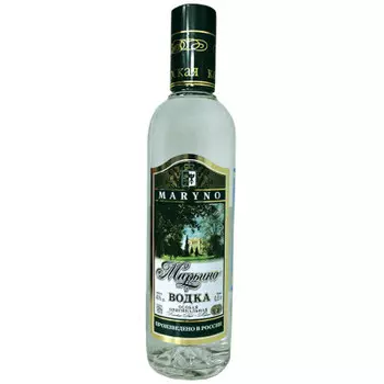 Водка Марьино оригинальная 0,5л, 40%