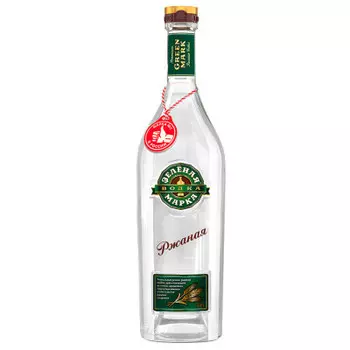Водка зеленая марка ржаная особая 0,5л 40% топаз
