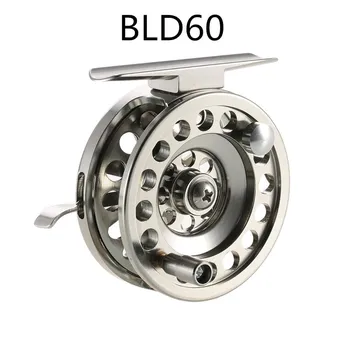 Катушки для подледной рыбалки BLD50 BLD60 Катушка для нахлыста с правой ручкой из алюминиевого сплава, гладкая леска для скальной рыбалки, катушка для Pesca BLD50