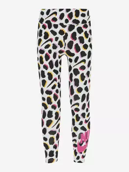 Легинсы для девочек Nike Wildflower Shirred, Белый