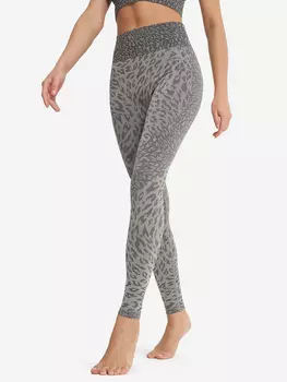 Легинсы женские Demix HighFlow Yoga Seamless Gfx, Серый