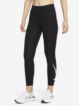 Легинсы женские Nike Dri-FIT Swoosh Run, Черный, размер 48-50