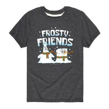 Футболка Frosty Friends SpongeBob для мальчиков 8–20 лет Licensed Character, серый