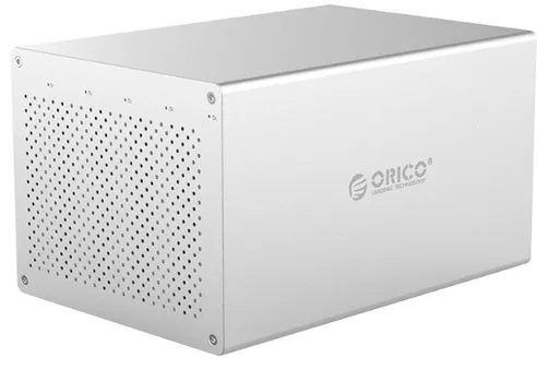 Внешний корпус Orico WS500C3 5*3.5" HDD/SSD, USB Type-C, серебристый