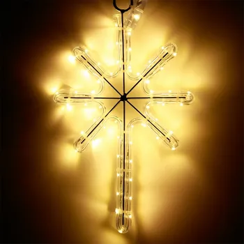 Световая фигура светодиодная снежинка ARD-STAR-M2-380x250-36LED Warm (230V, 2.5W) (Ardecoled, IP65) 025313