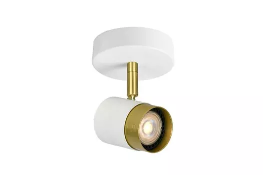 Светильник потолочный GTV ORIO, алюминий IP20, 1хGU10, 50W, круглый, белый