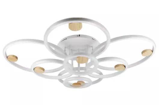 Светильник светодиодный Brilliant light DK6342C-8, пульт ДУ 240W, 925*765*210, белый, дерево