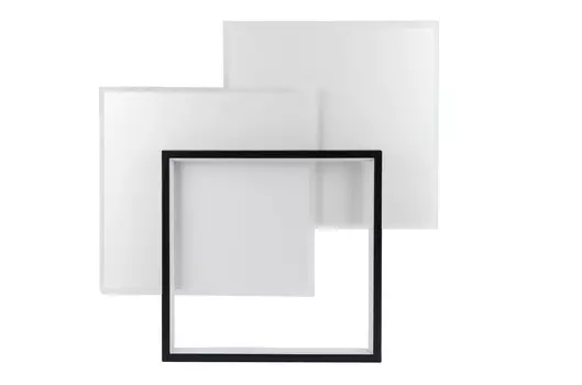 Светильник светодиодный Brilliant light LI8019-485, пульт ДУ 124W, 485*475*55, цвет белый, черный