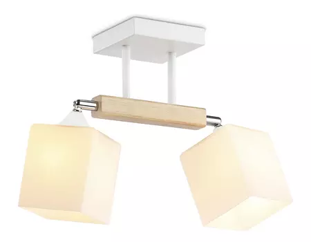 Светильник подвесной TR9511/2 WH/CH/FR белый/хром/белый матовый E27