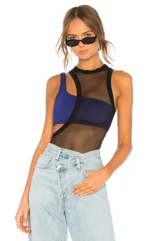Боди h:ours Sutra, цвет Black & Blue Violet