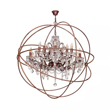 Подвесная люстра Loft IT Foucaults orb crystal LOFT1897/15