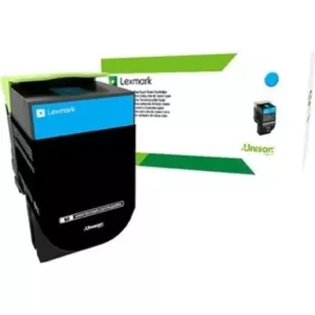 Картридж Lexmark с тонером, голубой, 1000 стр. (80C80CE)
