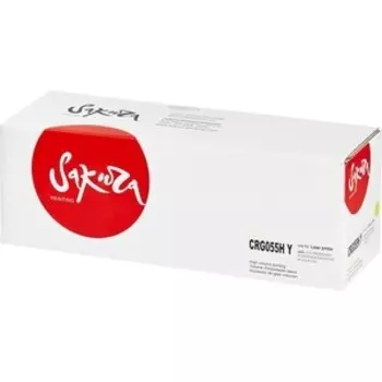 Картридж Sakura 055HY (3017C002) для Canon, желтый, 5900 к.