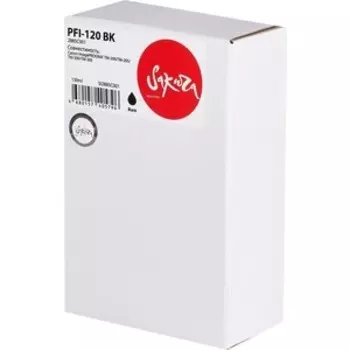 Картридж Sakura 2885C001 ( PFI-120 BK) для Canon, черный, 130 мл.