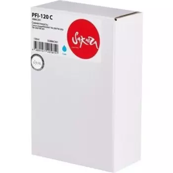 Картридж Sakura 2886C001 ( PFI-120 C) для Canon, голубой, 130 мл.